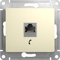 Розетка телефонная Systeme Electric Glossa GSL000281T