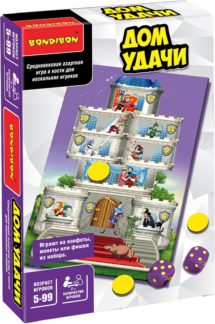 

Настольная игра Bondibon Дом удачи ВВ3899