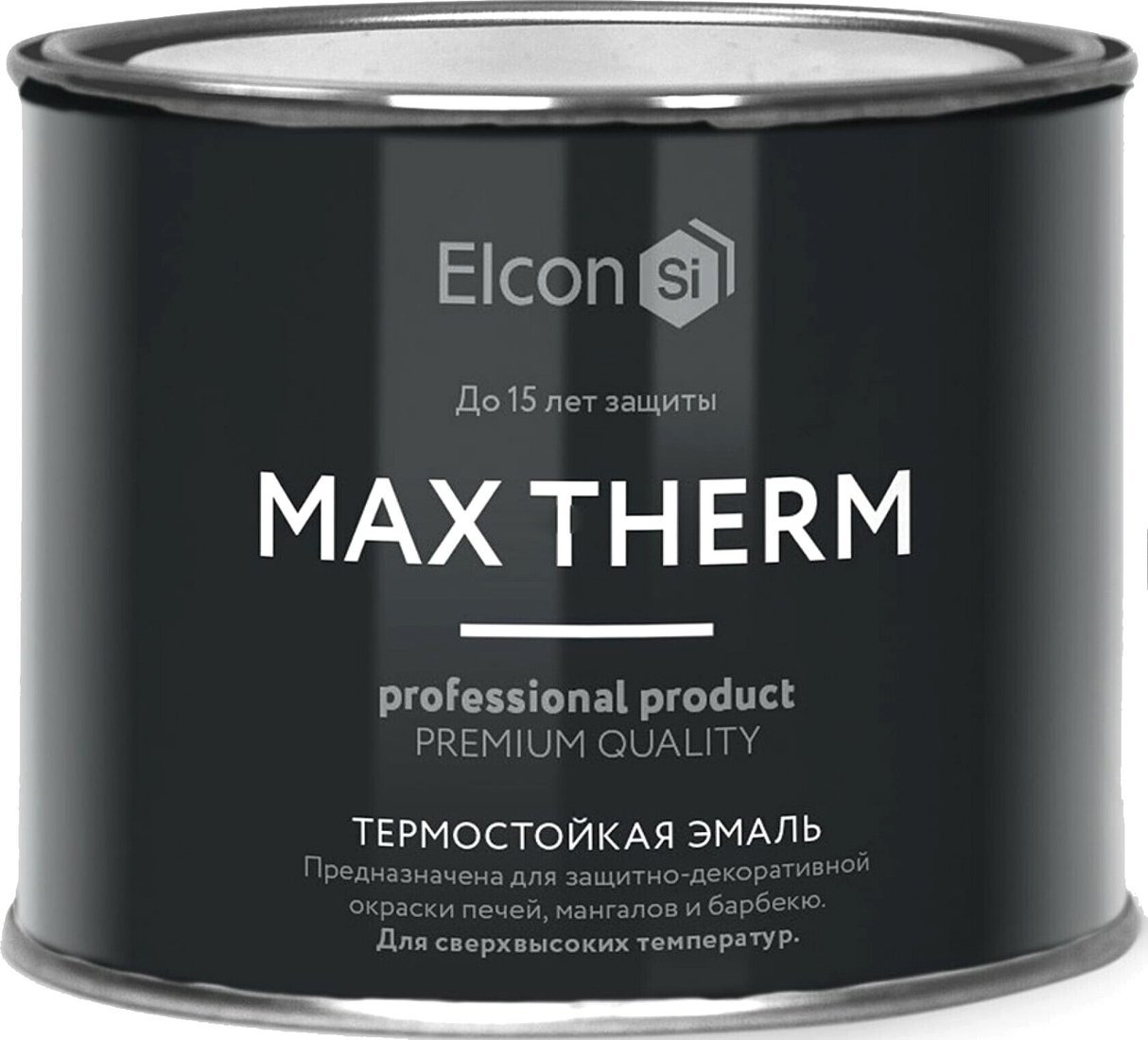 Эмаль Elcon Термостойкая до 700C 0.4 кг (серебристый)