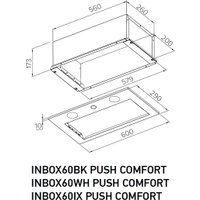 Кухонная вытяжка Meferi INBOX60WH Push Comfort