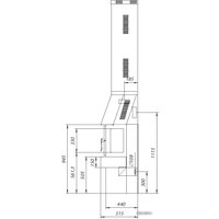 Свободностоящая печь-камин ЭкоКамин Бавария Три стекла (ПКТ 031)