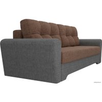 Диван Лига диванов Амстердам 100040 (рогожка, коричневый/серый)