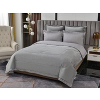 Семейный комплект постельного белья Sofi De MarkO Энрике 7Е Кт-7Е-Эн2м (серый)