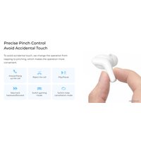 Наушники Haylou T87 Lady Bag (белый/бирюзовый, с цепочкой)