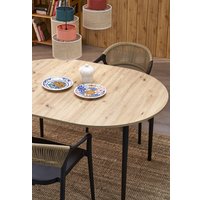 Кухонный стол Halmar Pivot 102-142/102/75 (дуб артизан/черный)