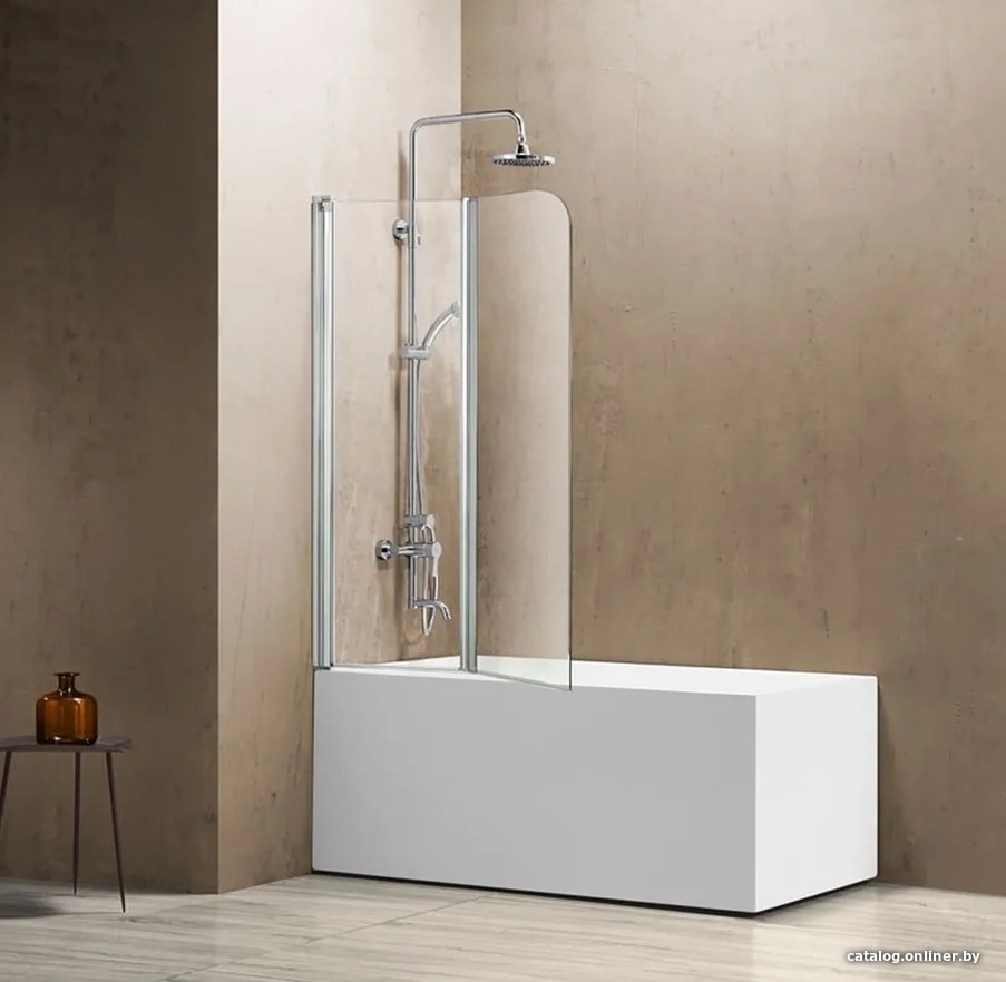 Стеклянная шторка для ванны Vincea VSB VSB-12114CL (хром/прозрачное)