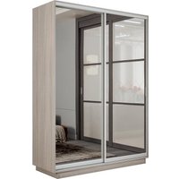 Шкаф-купе Трия Румер-2 СШК 3.140.70-13.13 2-х дверный (ясень шимо светлый/зеркало/зеркало)