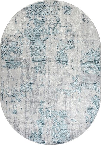 Ковер для жилой комнаты Merinos Palermo F281-OVAL-GRAY (1.6х2.3)