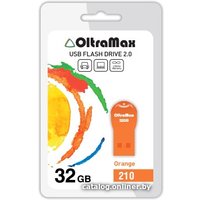 USB Flash OltraMax 210 32GB (оранжевый) [OM-32GB-210-Orange]