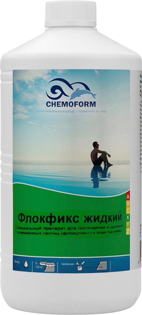 

Химия для бассейна Chemoform Жидкий Флокфикс 1 л