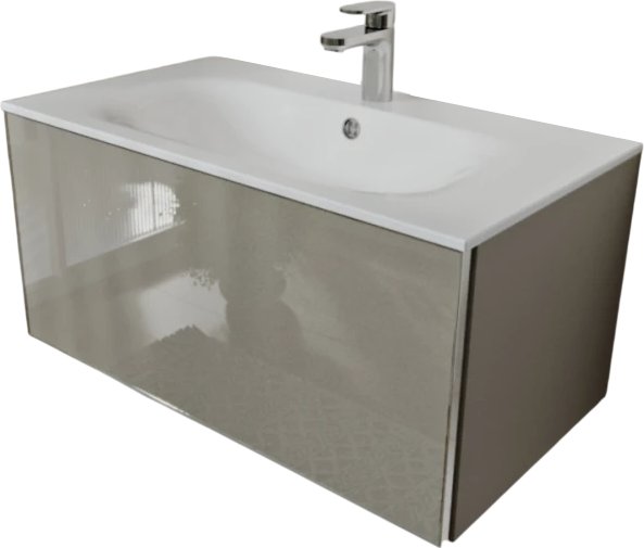 MebelVann Тумба с умывальником Вега 80x38x45 с 1 ящиком VEG10801200501OSL (капучино)