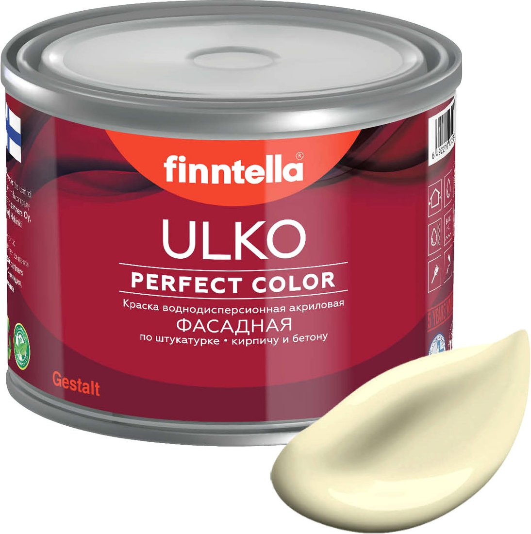 

Краска Finntella Ulko Ivory F-05-1-1-FL120 0.9 л (светло-желтый)