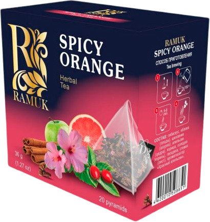 

Фруктовый чай Ramuk Spicy Orange - Пряный апельсин 20 шт