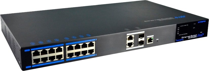 

Управляемый коммутатор 2-го уровня Utepo UTP-7216E-POE-L2
