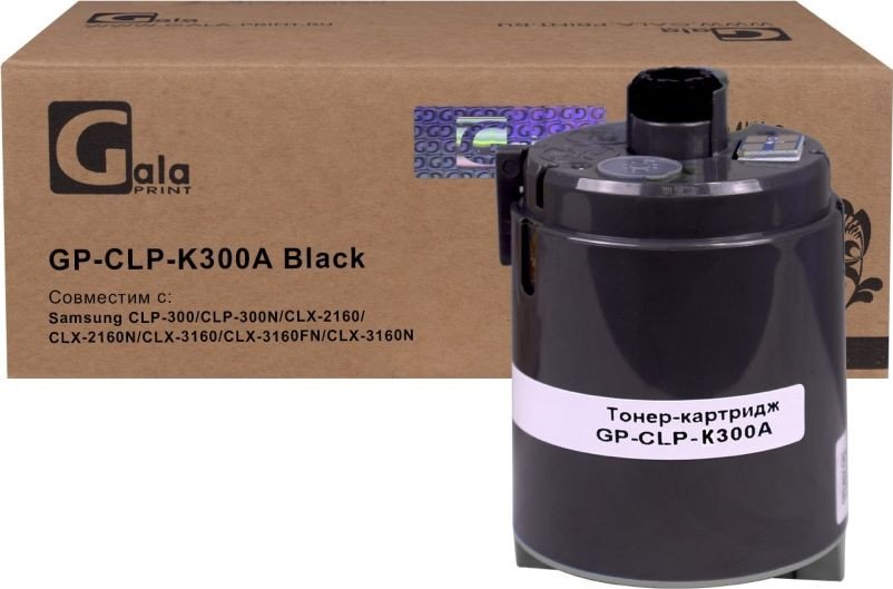 

Картридж Gala-print GP-CLP-K300A (аналог Samsung CLP-K300A_BK)
