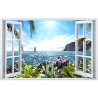 Фотообои Citydecor Вид из окна 2 с защитным покрытием 400x254