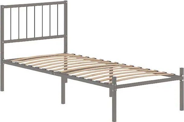 

Кровать Домаклево Металика В4 80x200 (серый)