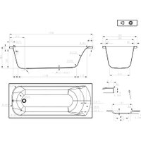 Ванна Roxen Alfa 240120-1770 170x70