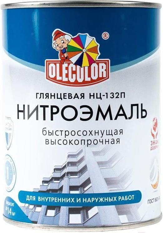 

Эмаль Olecolor НЦ-132 700 г (красно-коричневый)