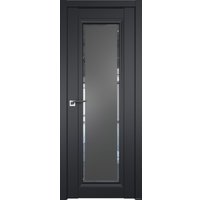 Межкомнатная дверь ProfilDoors 2.101U L 70x200 (черный матовый, стекло square графит)