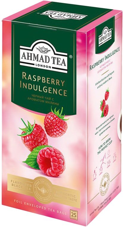 

Черный чай Ahmad Tea Raspberry Indulgence 25 шт