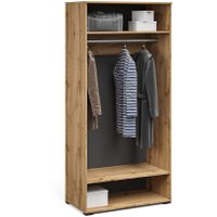 Шкаф-витрина Империал Лацио Сканди 2д (вотан/сканди графит/ручка черная)