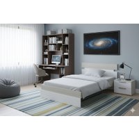 Кровать PROxSON Milton 90x190 (дуб шамони светлый 124/белый)