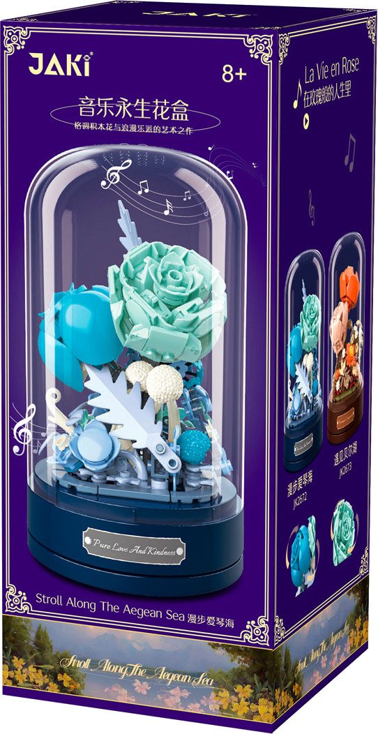 

Конструктор Jaki Голубые цветы в колбе JK2672