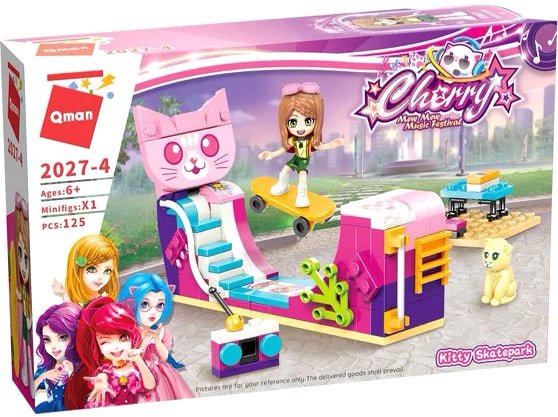 

Конструктор Qman Cherry 2027-4 Классный скейтпарк