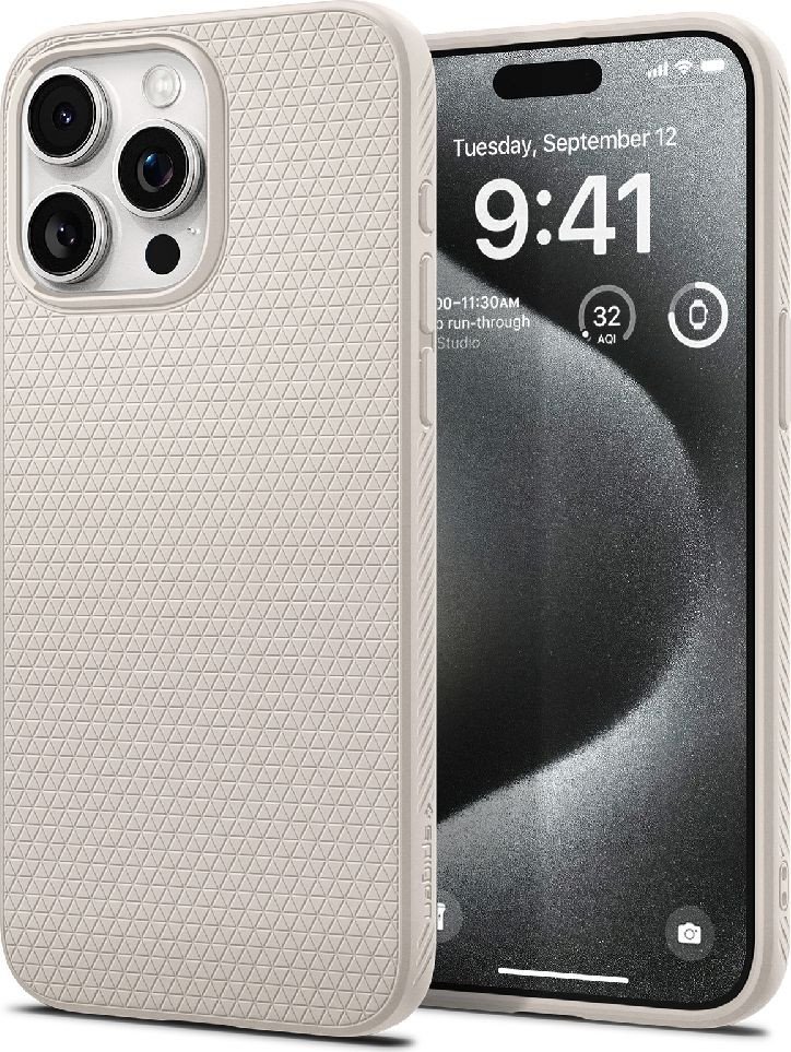 

Чехол для телефона Spigen Liquid Air для iPhone 15 Pro ACS07217 (серый)