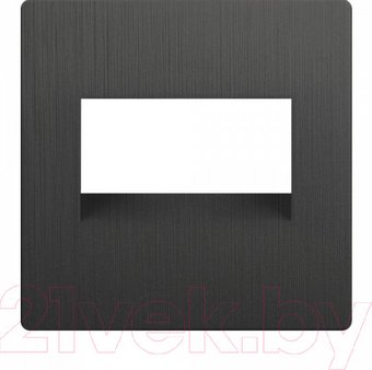 Накладка для компьютерной/телефонной розетки Werkel WL04-RJ45+RJ45-CP a046603 (графит рифленый)