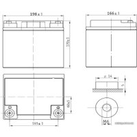 Аккумулятор для ИБП Delta HRL 12-211W (12В/45 А·ч)