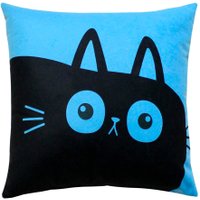 Декоративная подушка Matex Meow. Chubby 62-066 (голубой/черный)