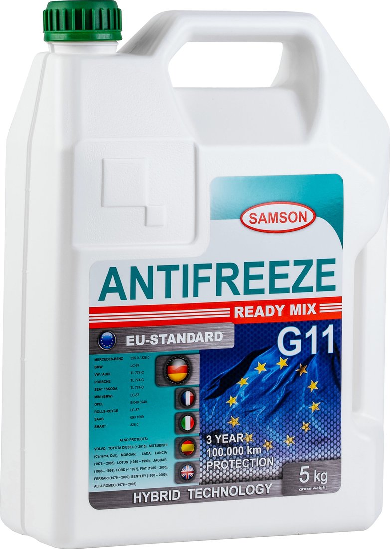 

Антифриз Samson EU-STANDARD G11 Ready Mix 5кг