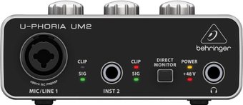 Аудиоинтерфейс Behringer U-Phoria UM2