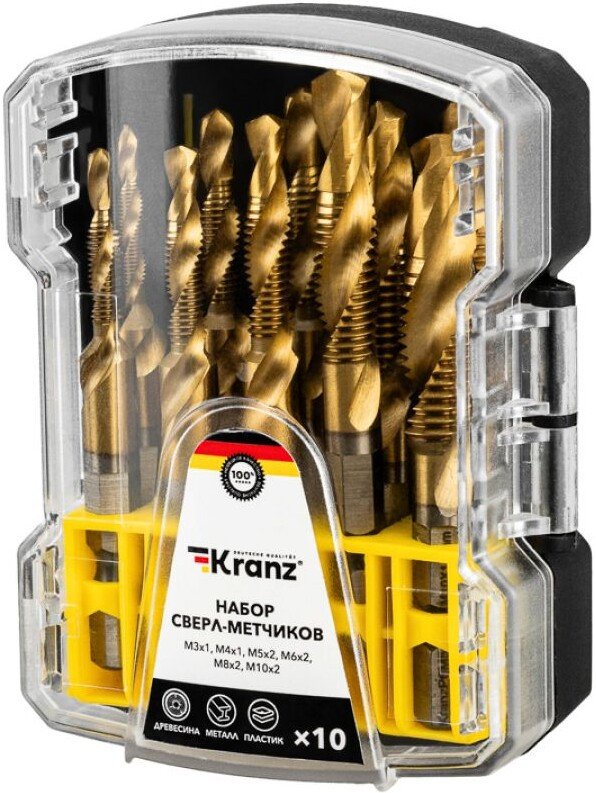 Сверло-метчик Kranz KR-91-0699 (10 шт)