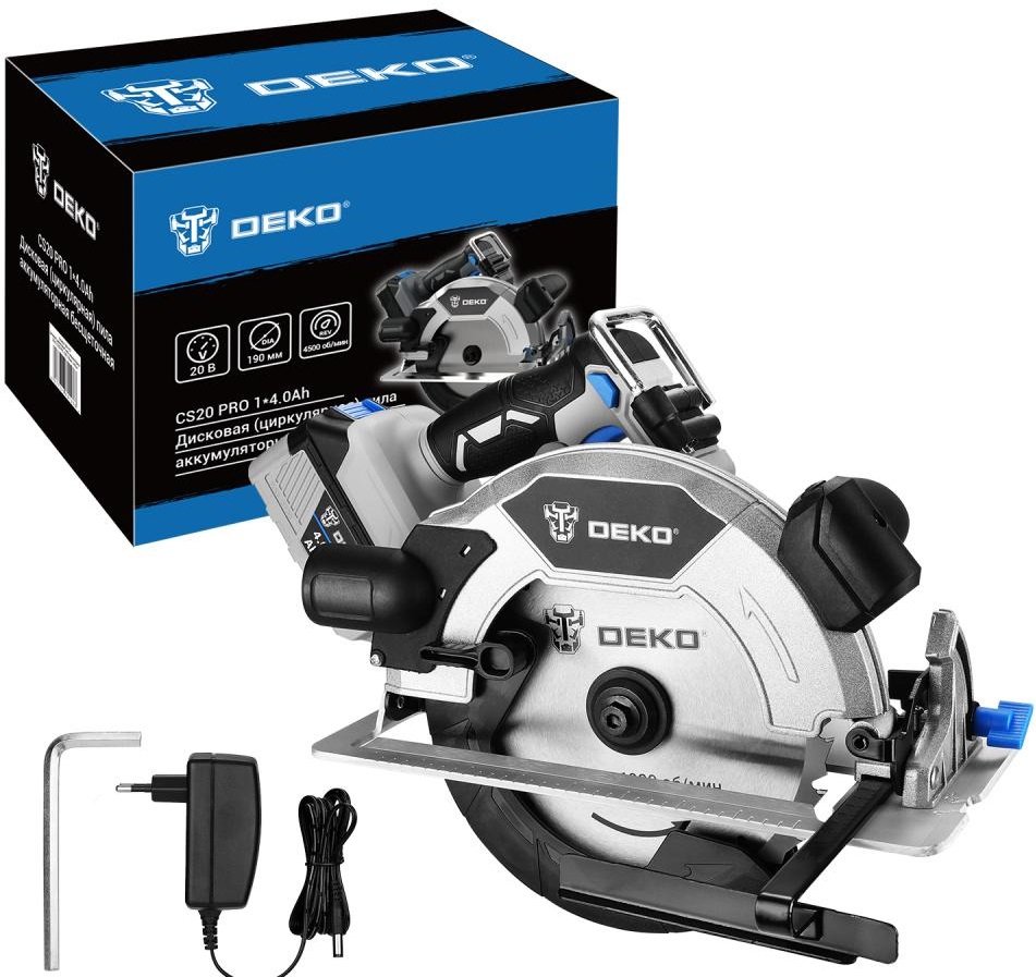 

Дисковая (циркулярная) пила Deko CS20 PRO 084-1157 (с 1-им АКБ)