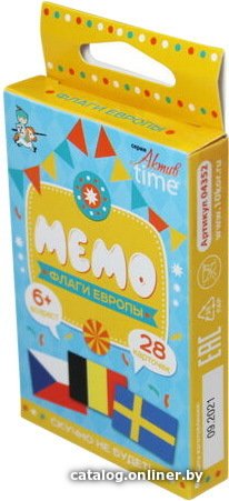 Настольная игра Десятое королевство Мемо. Флаги Европы. Серия АКТИВ time 04352