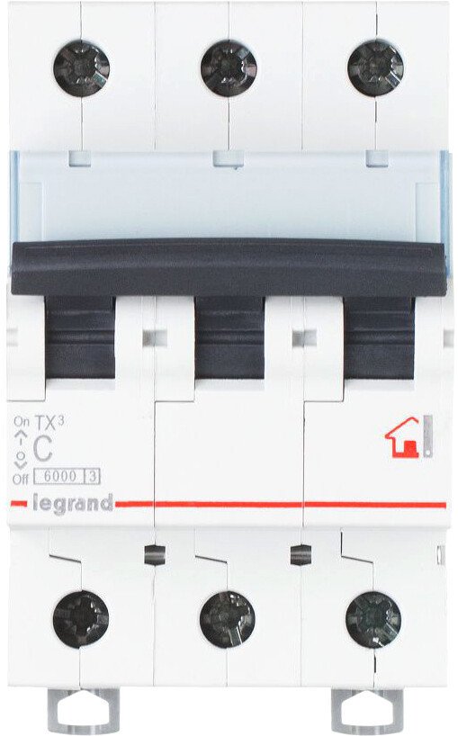 

Выключатель автоматический Legrand TX3 3P 10A B 6kA 3M 403998