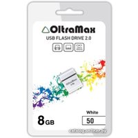 USB Flash OltraMax 50 8GB (белый)