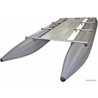 Катамаран Вольный ветер Ямал-470 с палубой (хаки)