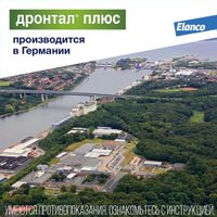 Таблетки от блох и клещей Elanco Дронтал плюс антигельминтик для собак со вкусом мяса (6 таблеток)