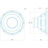Головка сабвуфера Oris EL-10