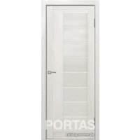 Межкомнатная дверь Portas S29 70x200 (французский дуб, стекло lacobel белый лак)