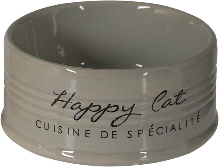 

Миска Duvo Plus Bowl Stone Happy Cat (серый)