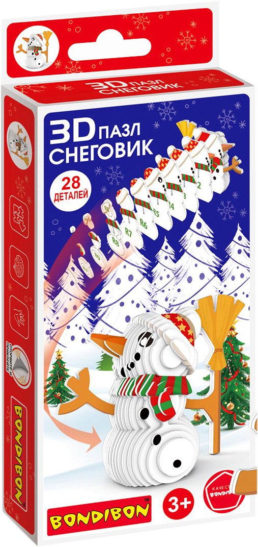 

3Д-пазл Bondibon Снеговик ВВ5642
