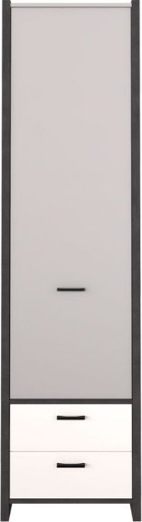 Шкаф распашной Black Red White Kristoff REG1D2S (матера/серый)