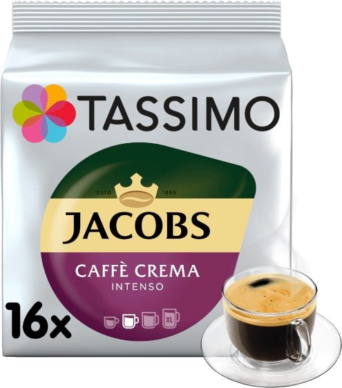 

Кофе в капсулах Tassimo Jacobs Caffe Crema Intenso 16 шт