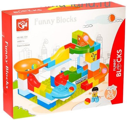

Конструктор Kids Home Toys Блочный марблс 188-434 4371519