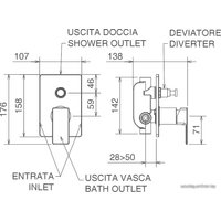 Смеситель La Torre Profili 45050 R